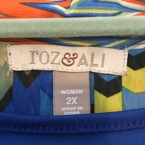 Roz & Ali Tops - Colorful summer top Roz & Ali Tops - Colorful summer top